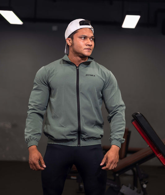 Sage Green GymX Breeze Summer Windcheater