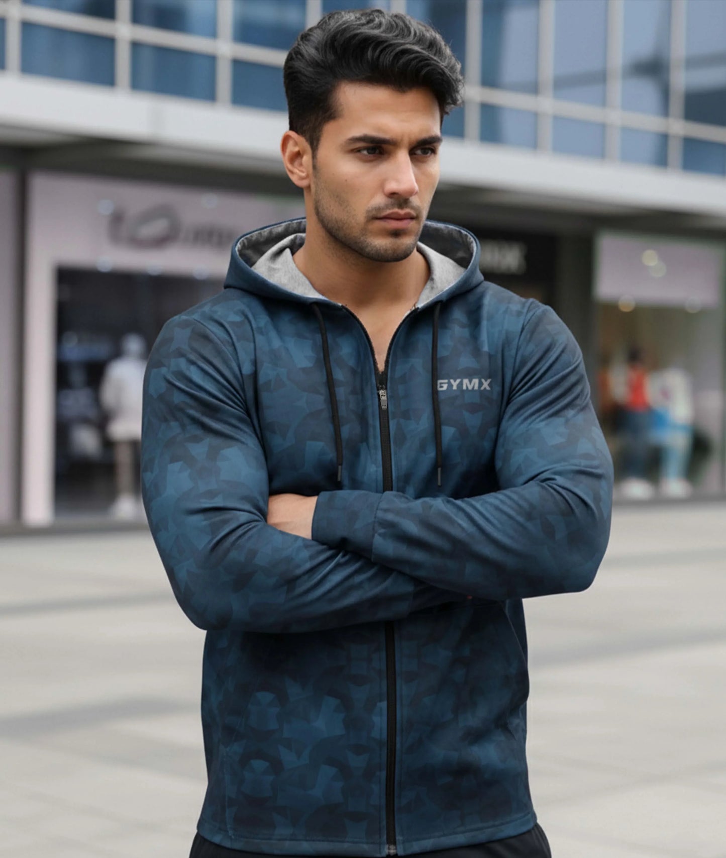 Blue Knight Camo Hoodie