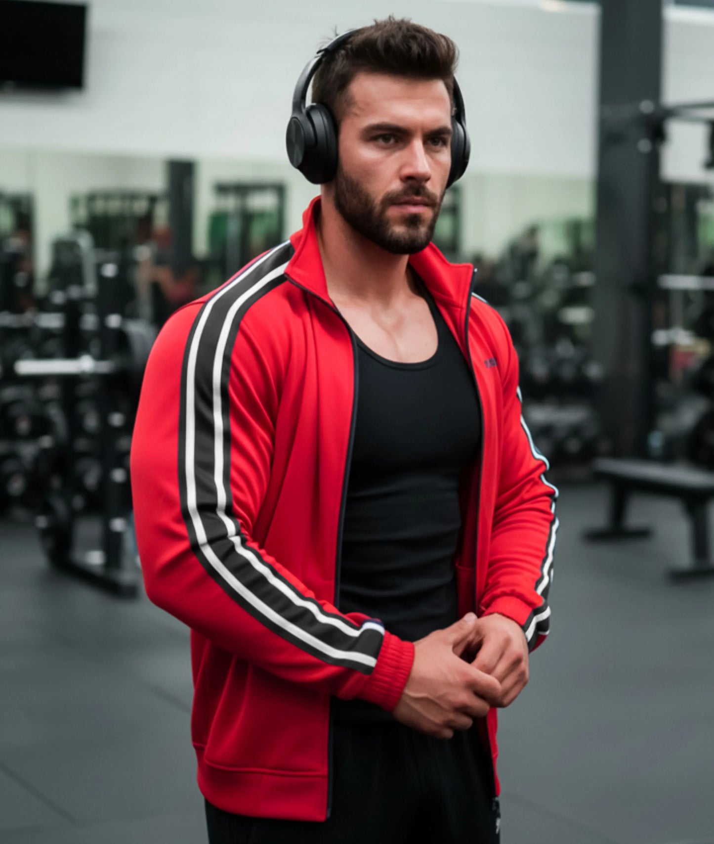 Zenith Oversized Jacket: Blaze Red