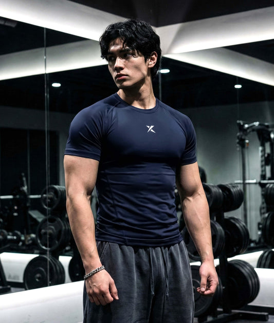 Armour Compression Tees: Obsessed Blue (Nylon)