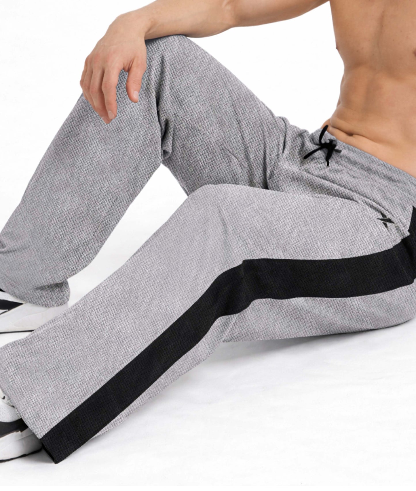 Korean Relaxed Fit GymX Joggers – Grey