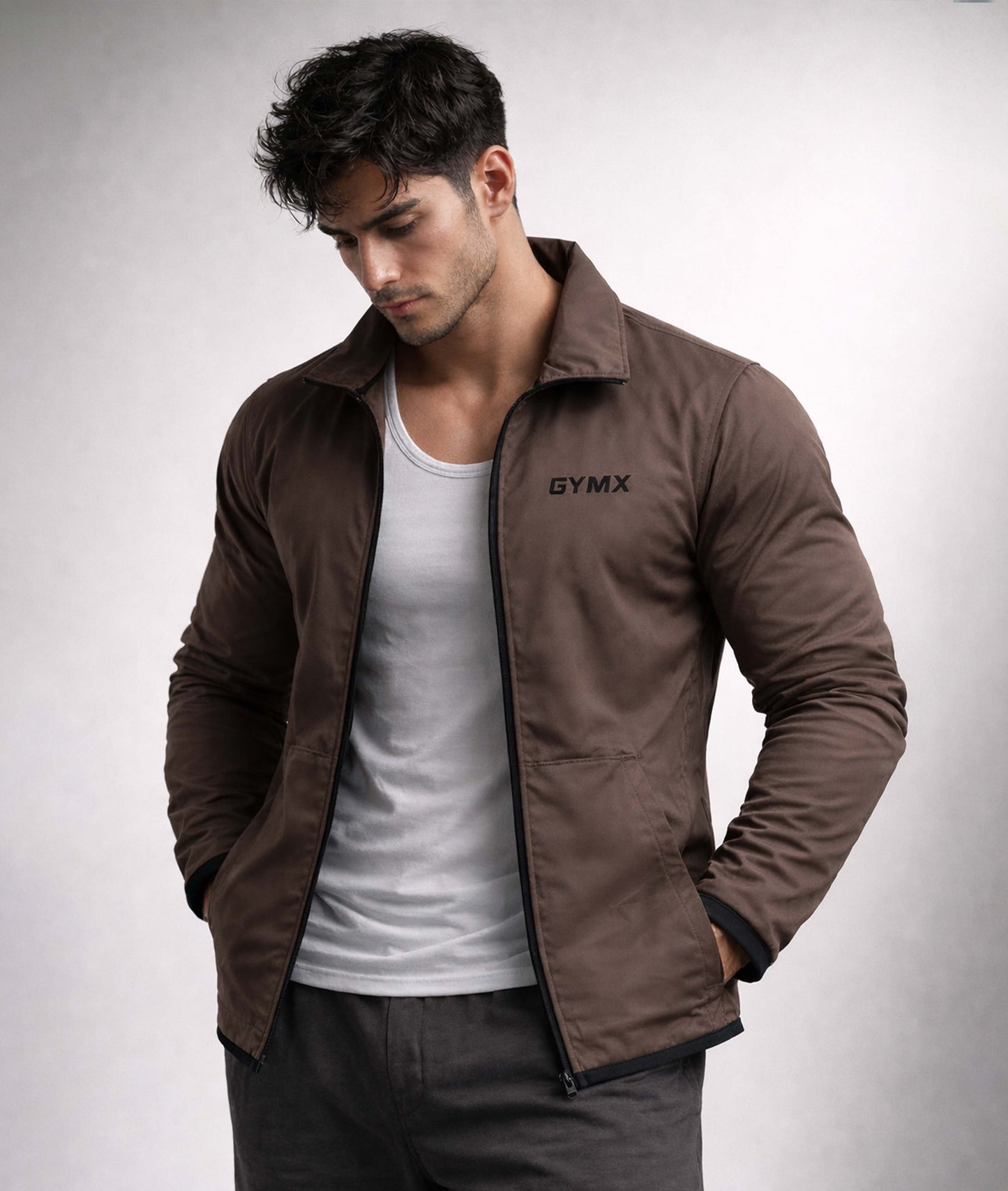Metallic Brown Summer Jacket