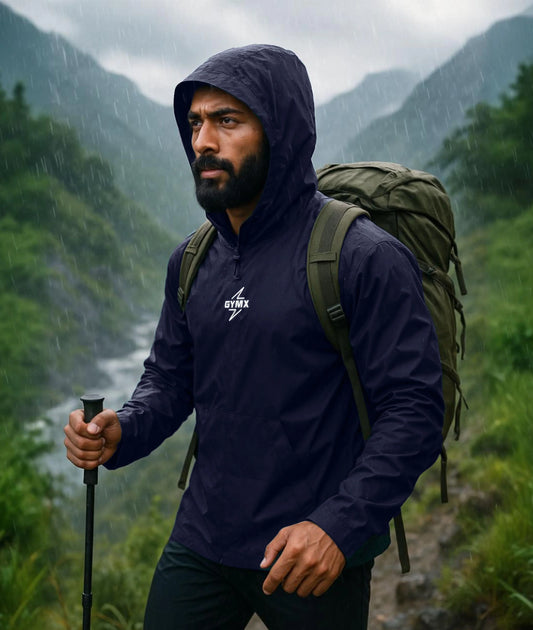 Storm Waterproof Jacket 2.0- Night Blue (with rainproof phone pockets)