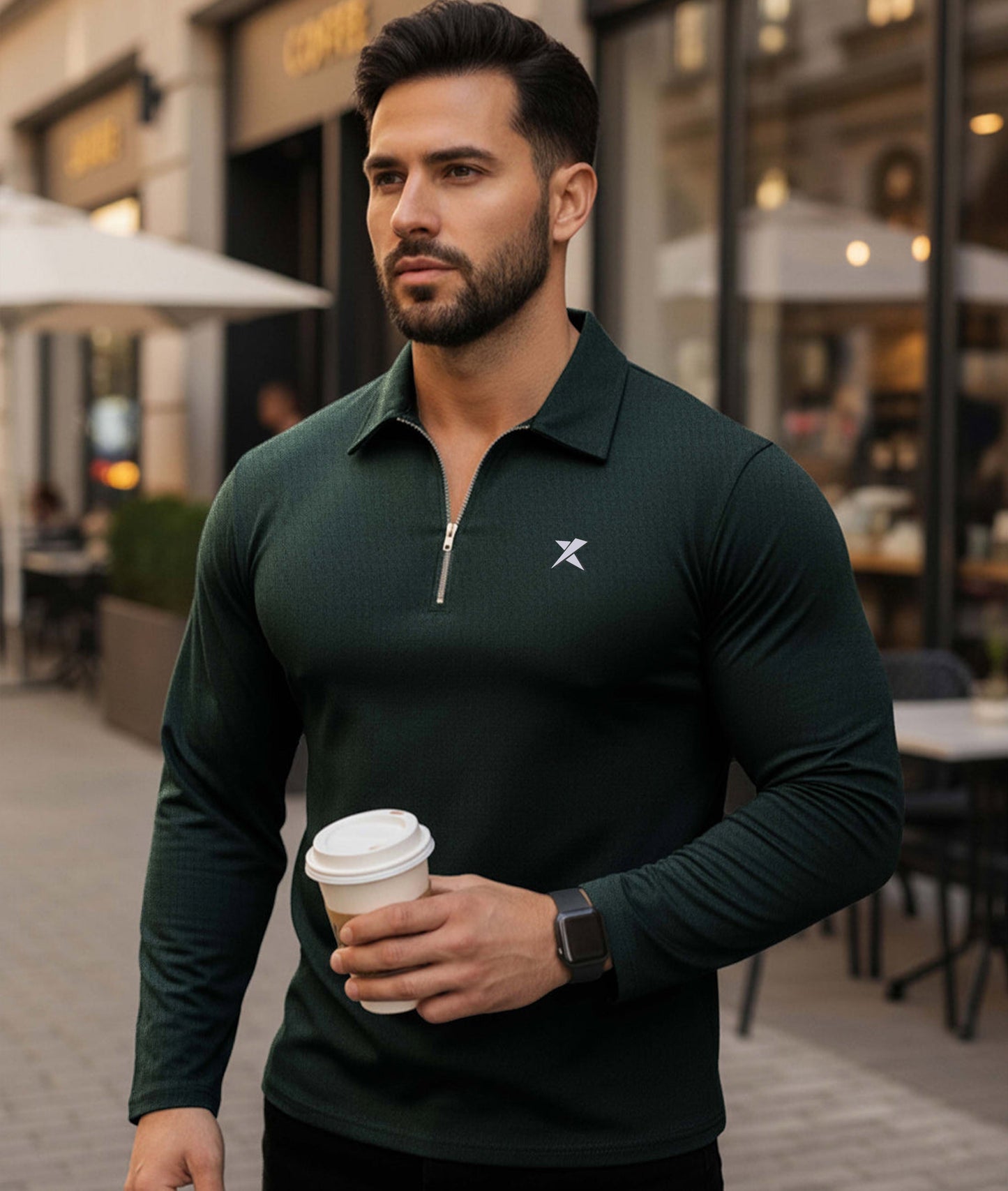 Old Money Oversized Knitted Sweater: Luxury Green