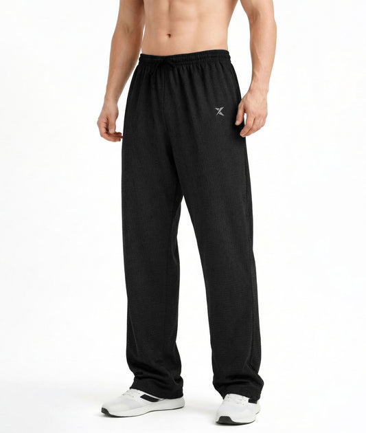 Korean Relaxed Fit GymX Joggers – Urban Black