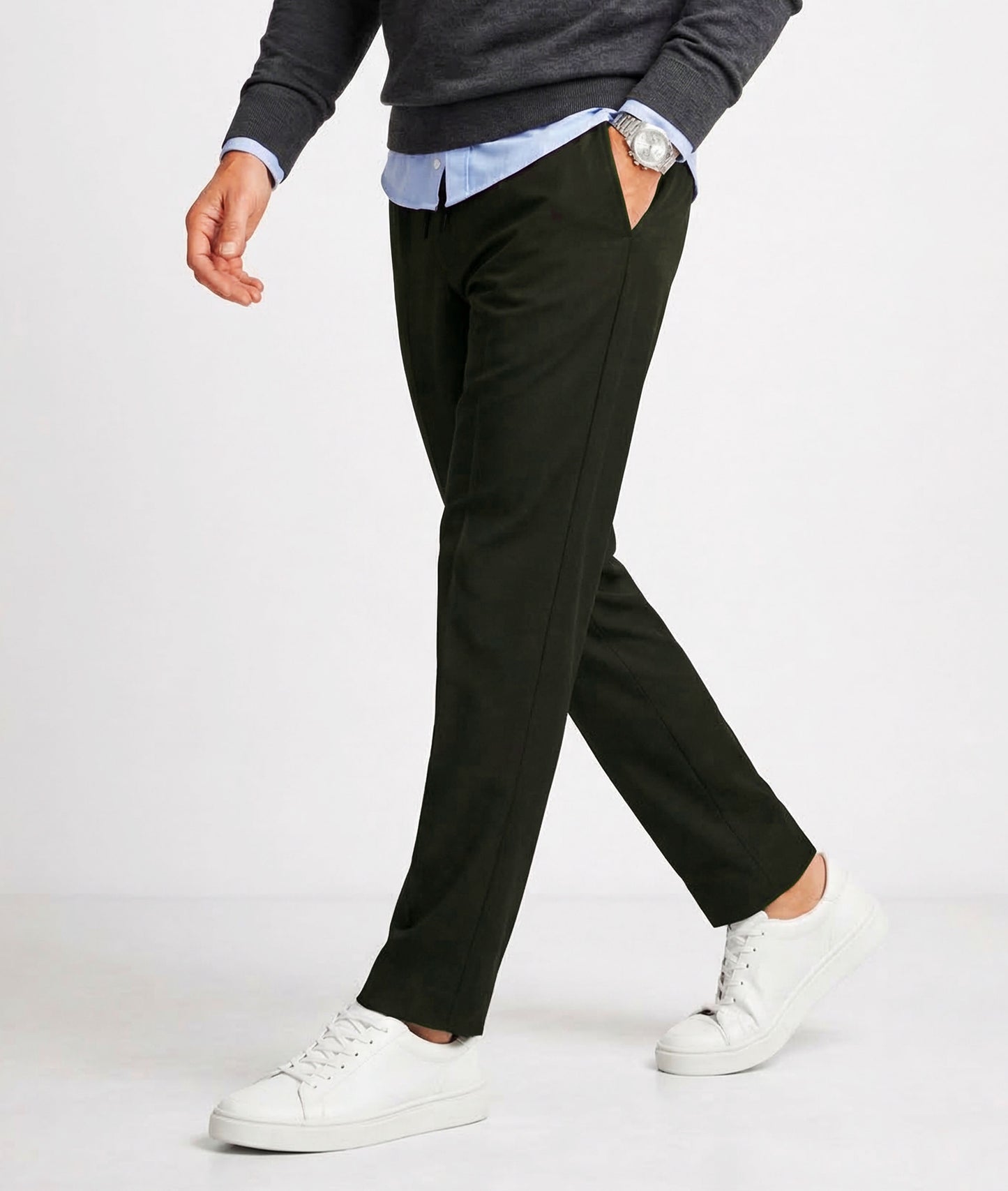 Work Play Pants: Greenish Black