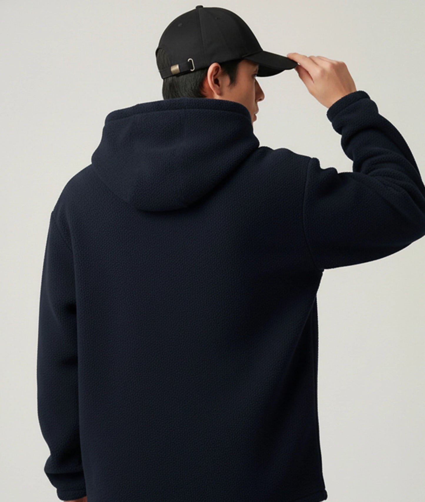 Zero Degree Oversized Hoodie: Dark Blue