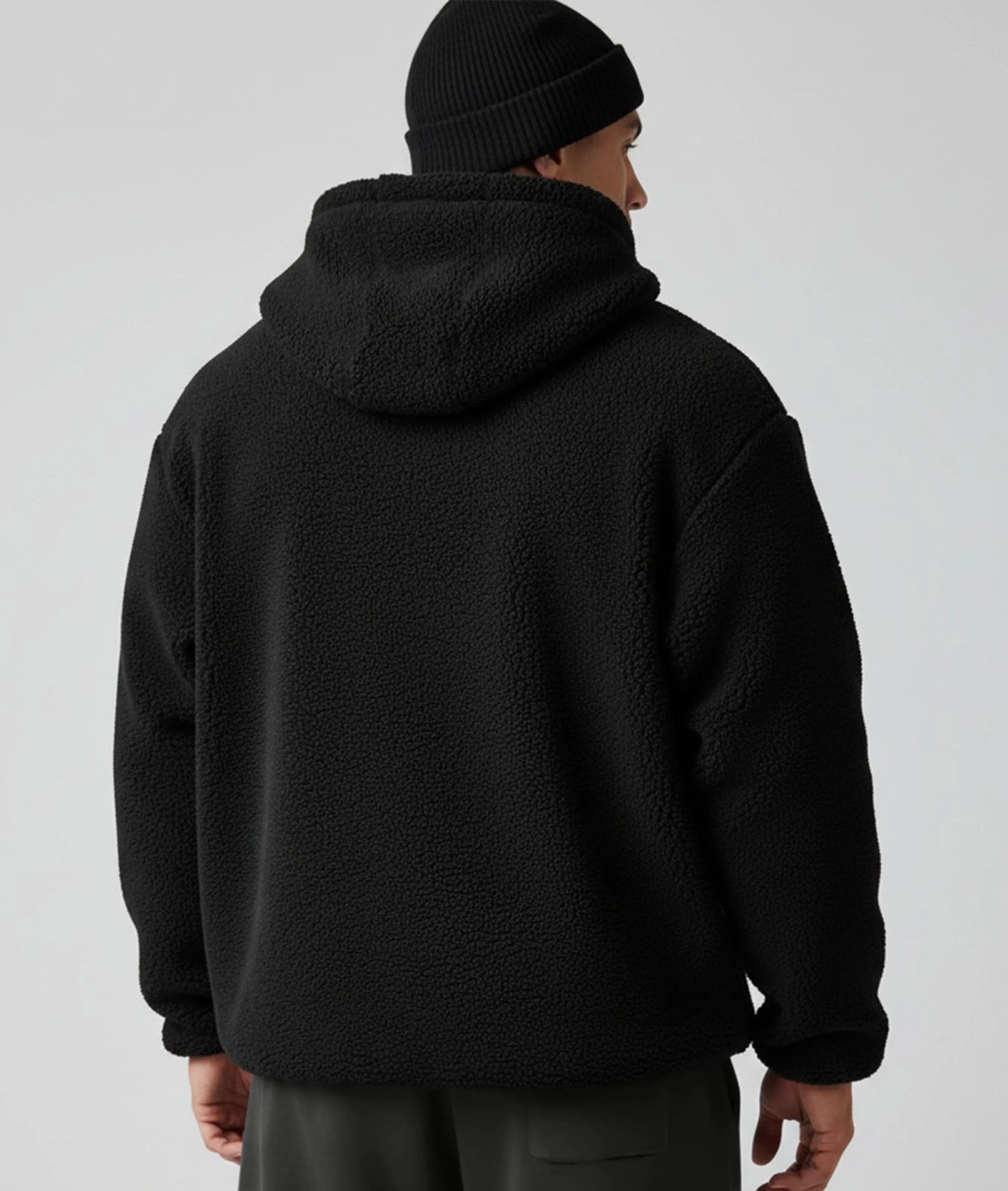 Zero Degree Oversized Hoodie: Black