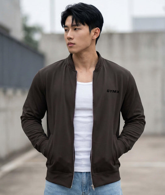 Bomber Jacket: Dusky Brown