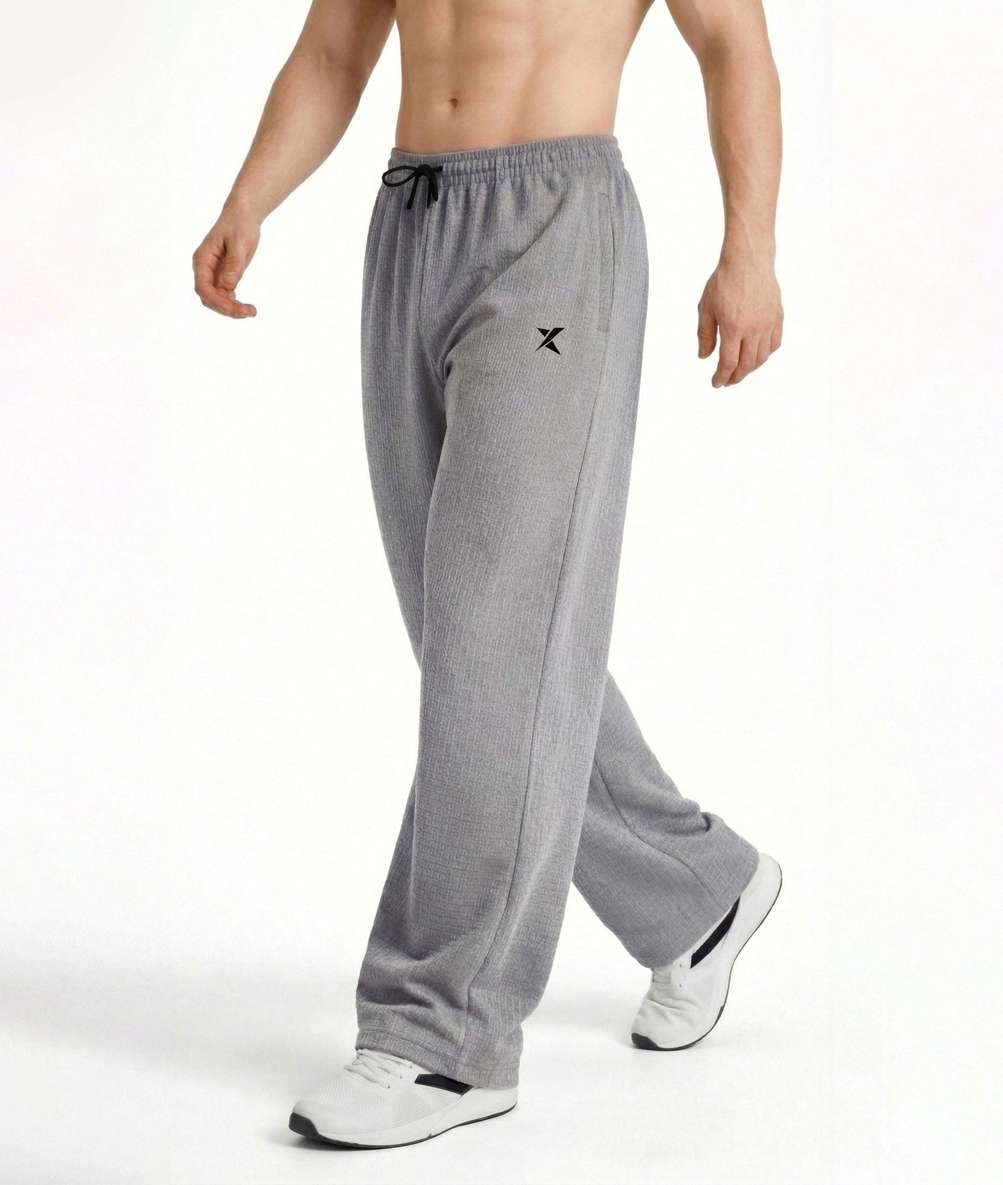 Korean Relaxed Fit GymX Joggers – Urban Grey