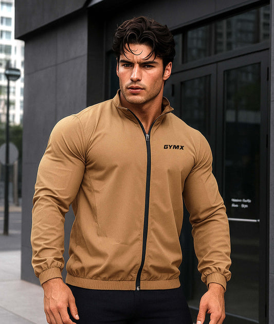 Cider Brown GymX Breeze Summer Windcheater