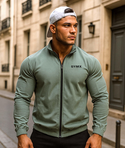 Sage Green GymX Breeze Summer Windcheater