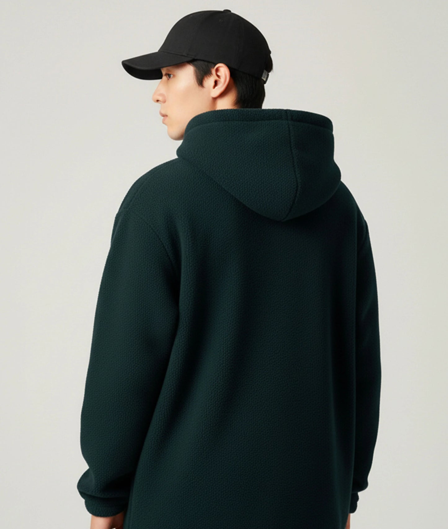 Zero Degree Oversized Hoodie: Greenish Blue