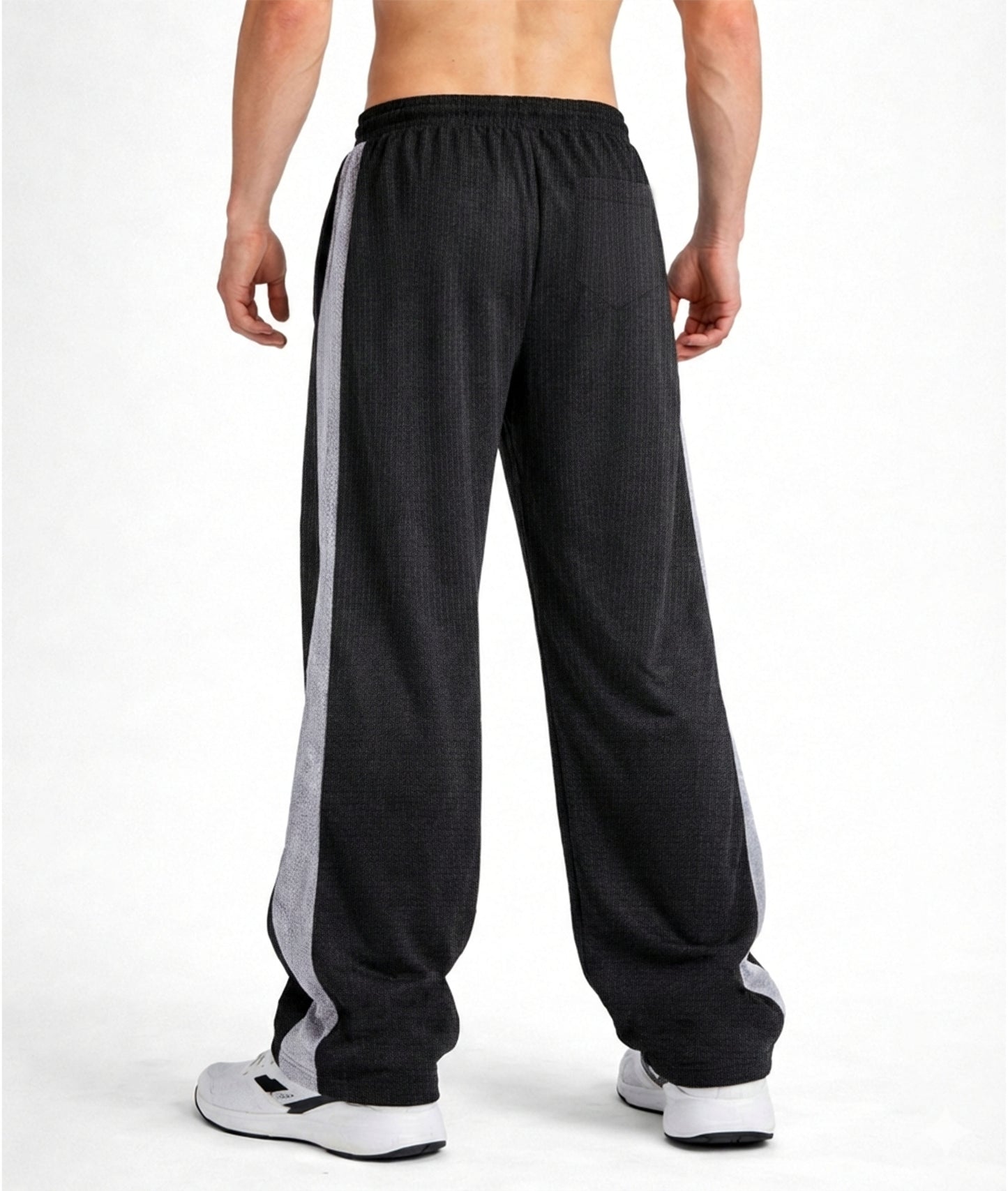 Korean Relaxed Fit GymX Joggers – Black
