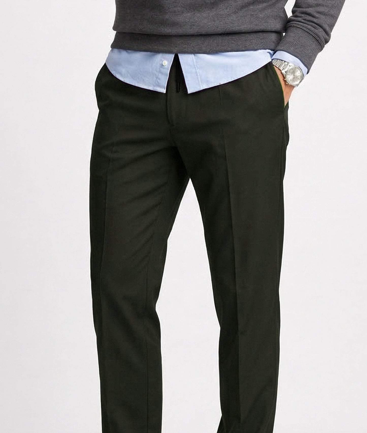 Work Play Pants: Greenish Black