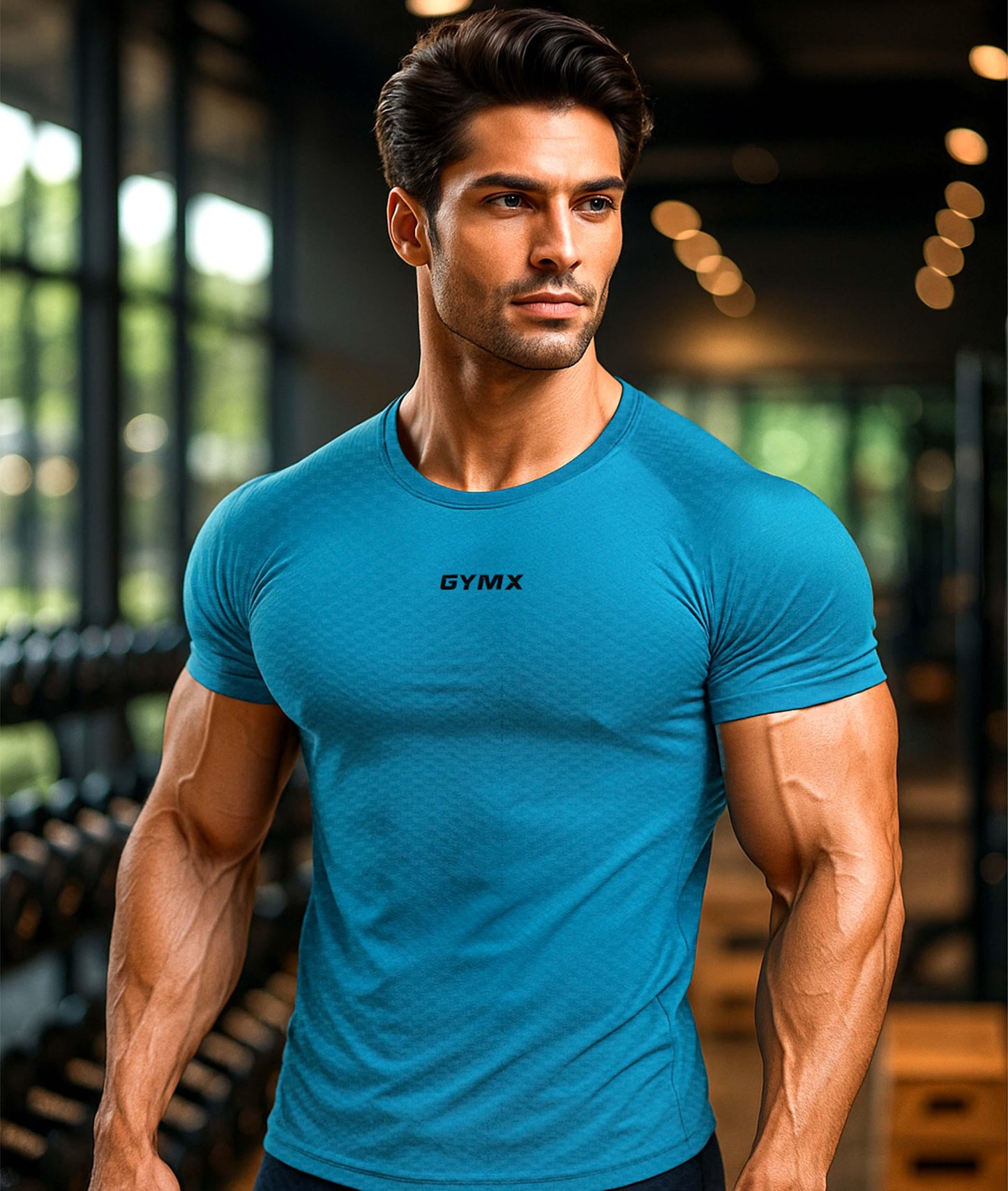 Performance Compression Tee- Bubblegum Blue