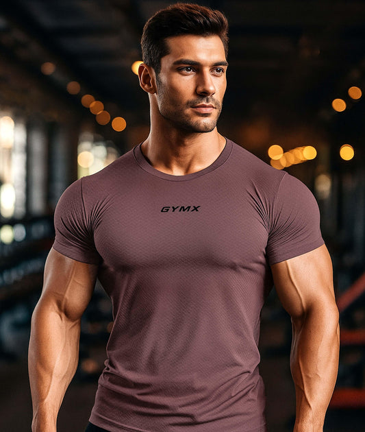 Performance Compression Tee- Tan Brown