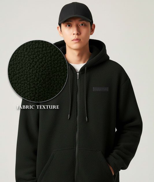 Zero Degree Oversized Hoodie: Dark Green