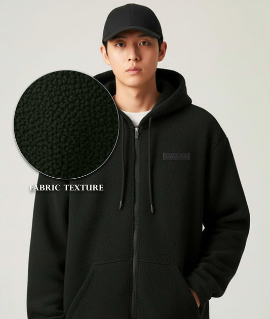 Zero Degree Oversized Hoodie: Dark Green