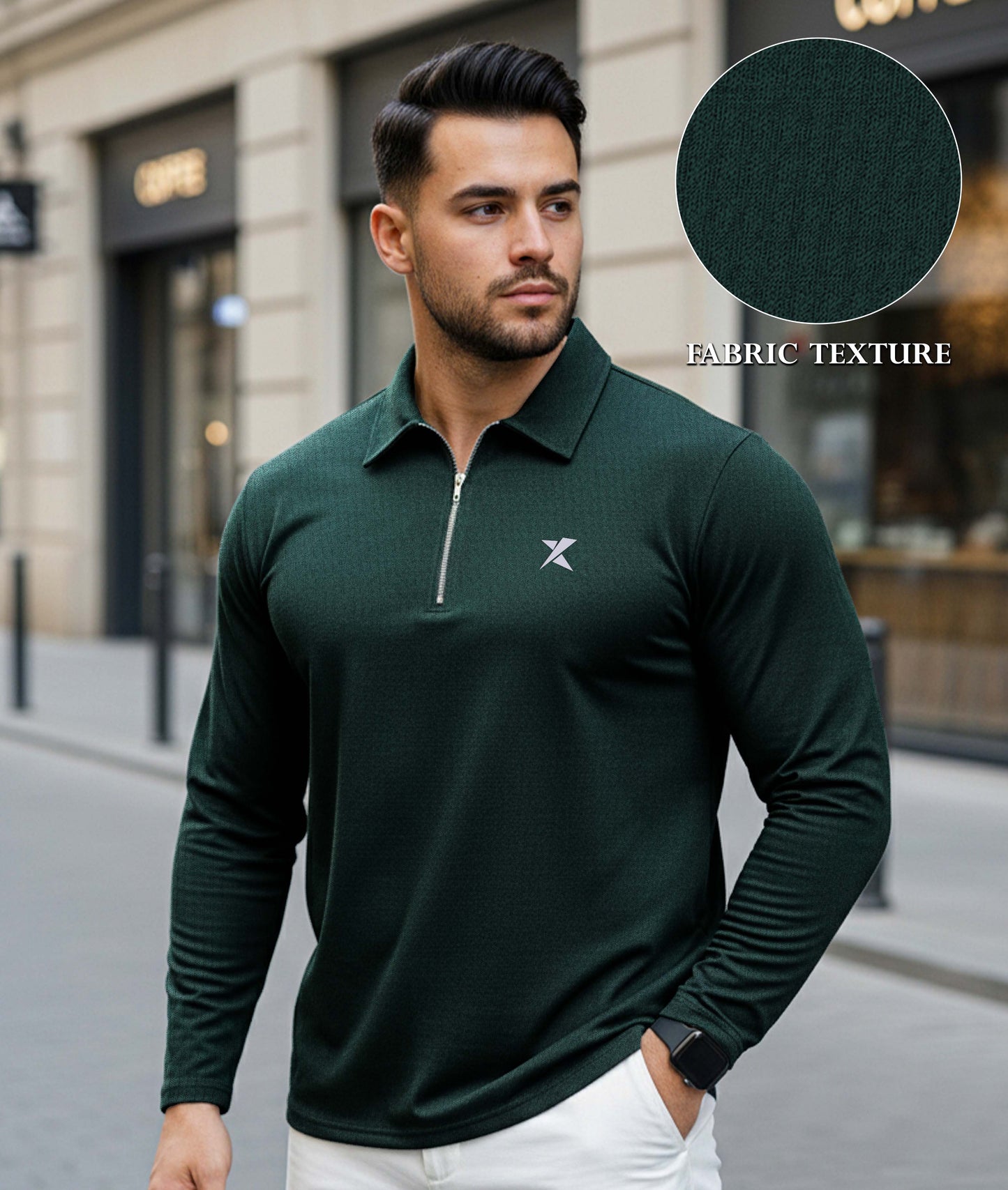 Old Money Oversized Knitted Sweater: Luxury Green