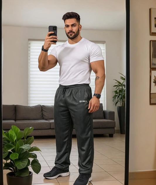 Villain GymX Oversized Bottoms: Venom Grey- Sale