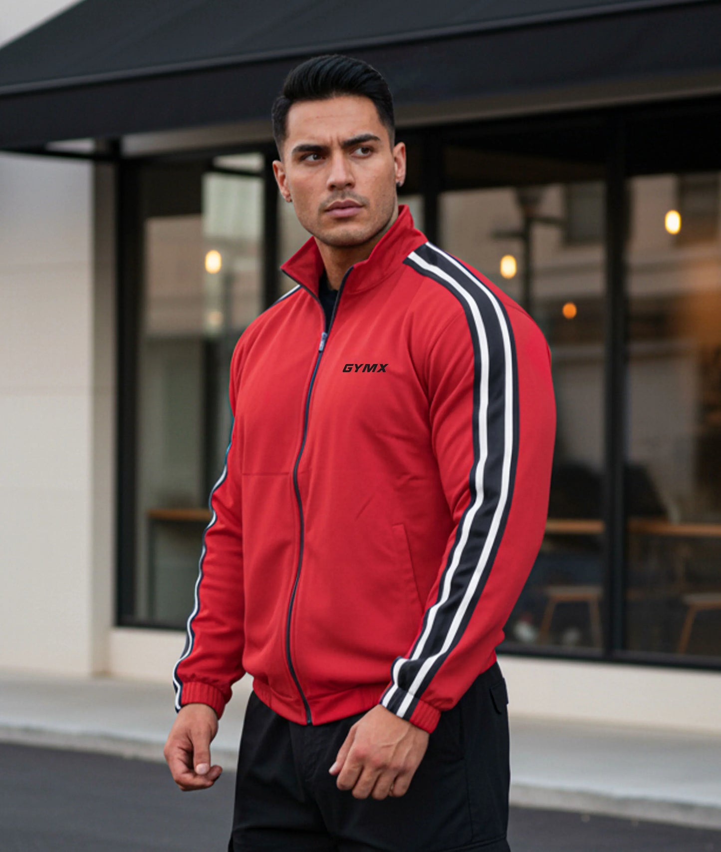 Zenith Oversized Jacket: Blaze Red