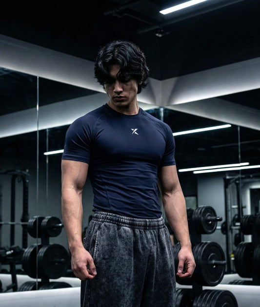 Armour Compression Tees: Obsessed Blue (Nylon)