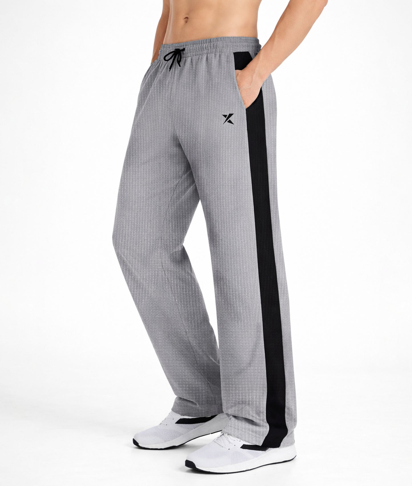 Korean Relaxed Fit GymX Joggers – Grey