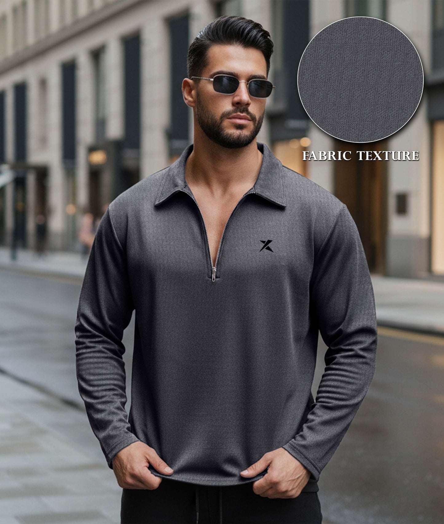 Old Money Oversized Knitted Sweater: Grey