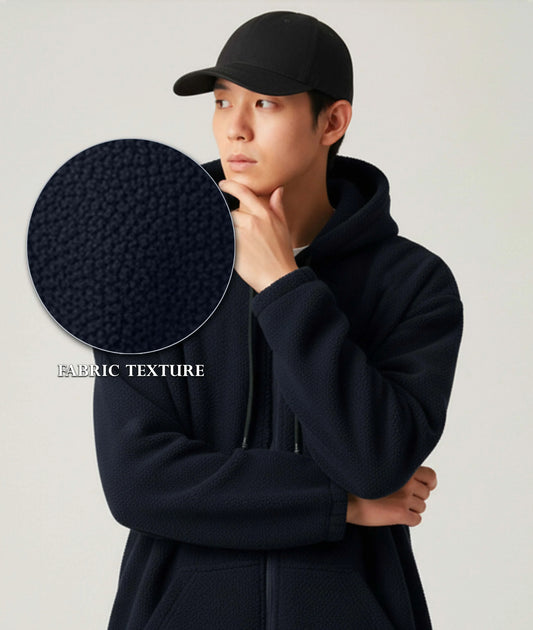 Zero Degree Oversized Hoodie: Dark Blue