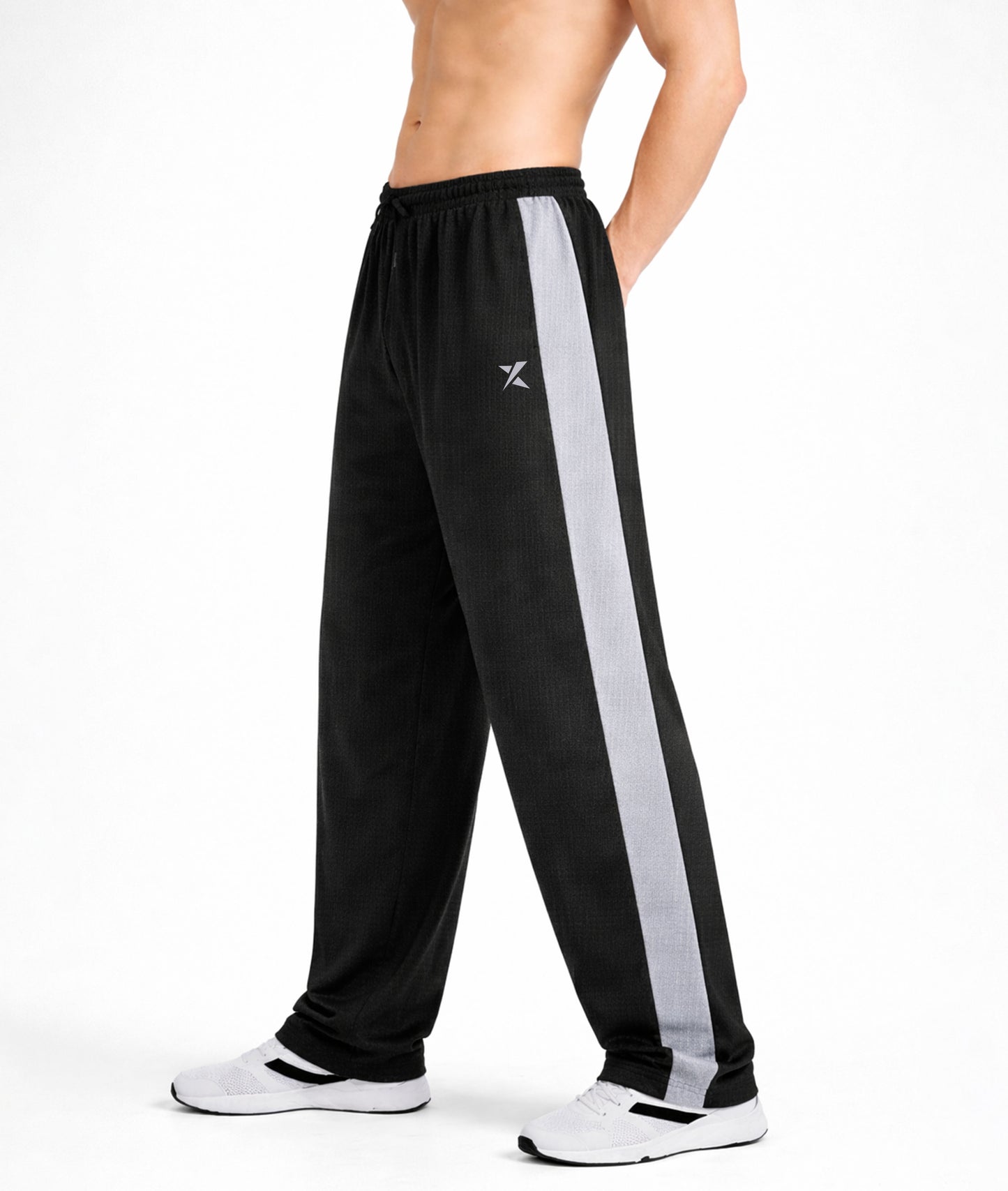 Korean Relaxed Fit GymX Joggers – Black