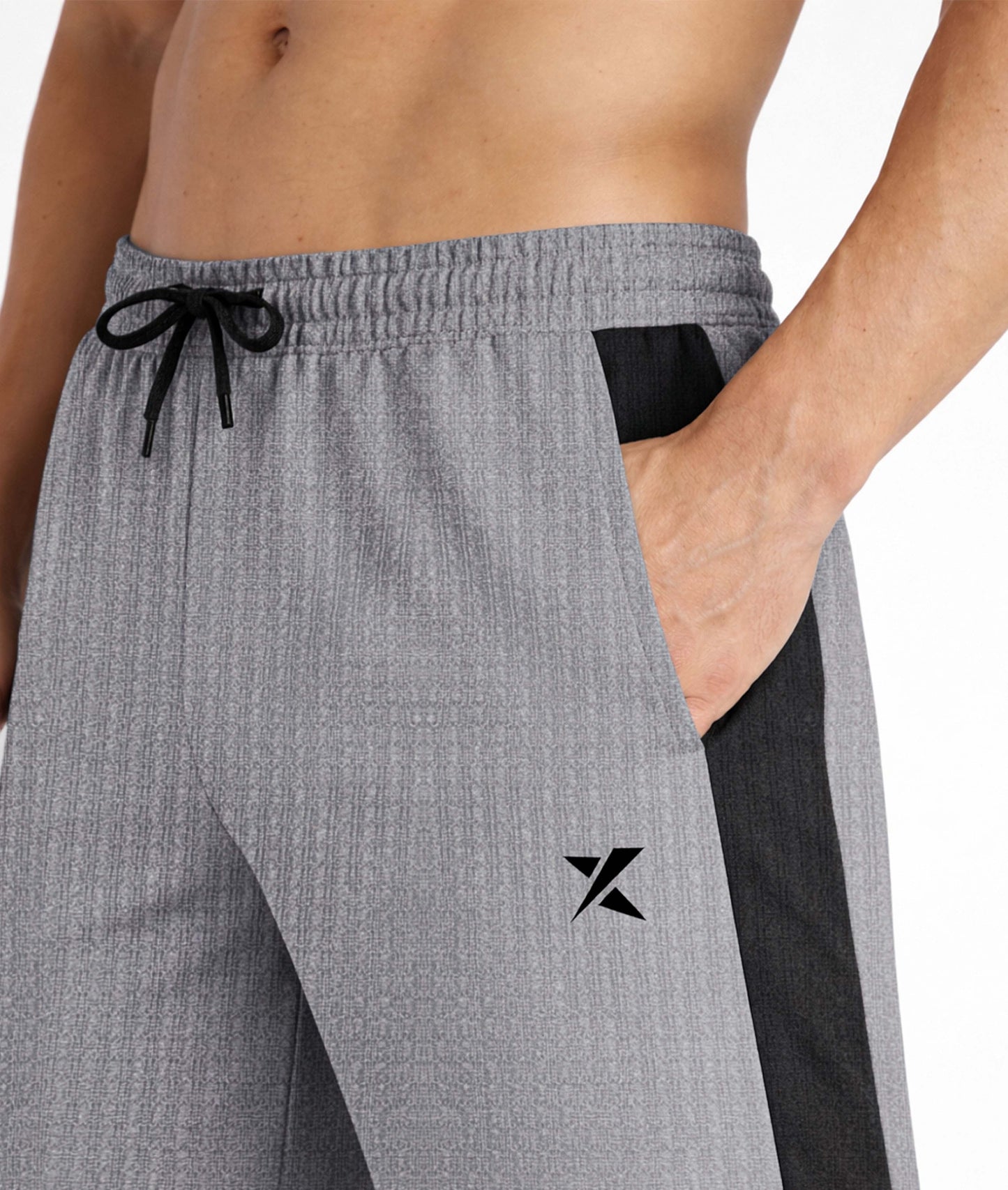 Korean Relaxed Fit GymX Joggers – Grey
