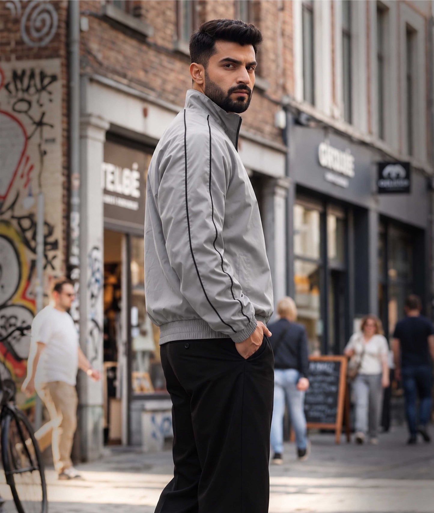 Viper Windcheater GymX Jacket: Aspire Grey