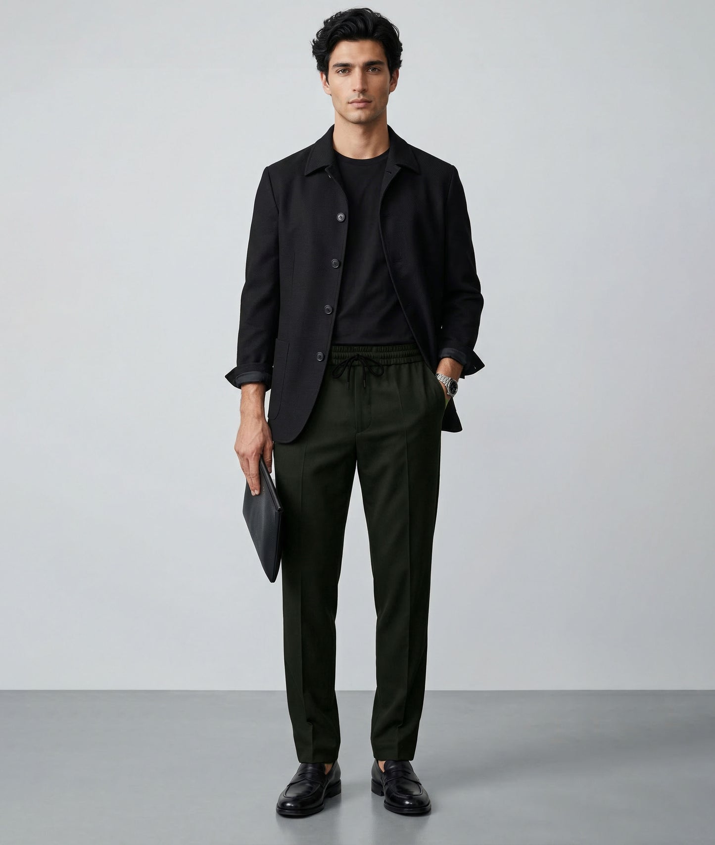 Work Play Pants: Greenish Black