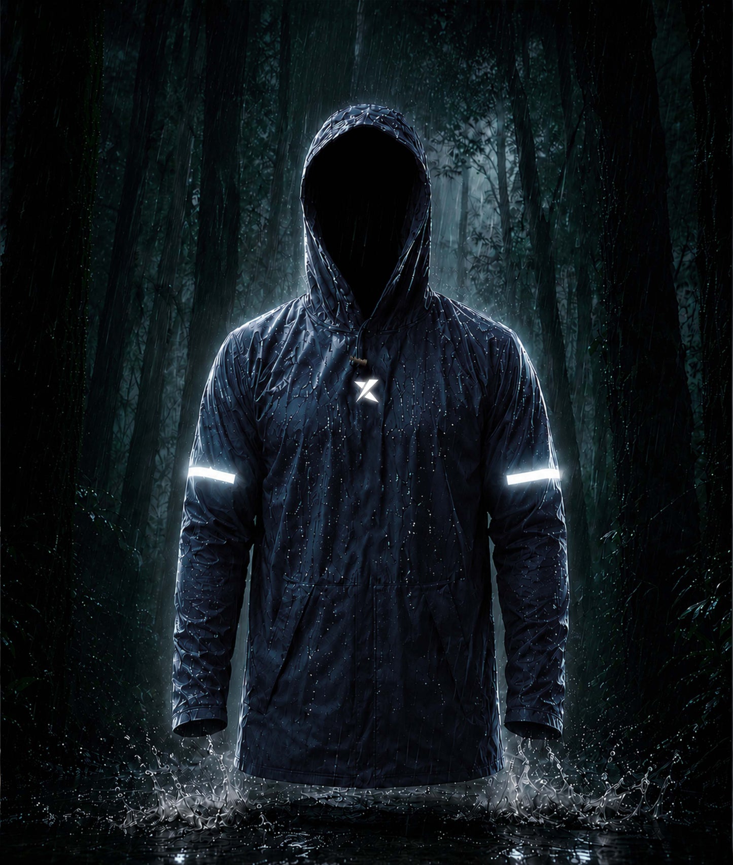 Phantom Monsoon Rain Jacket- Storm Blue(with rainproof phone pockets)