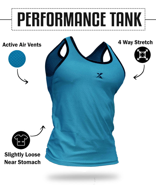 Performance GymX Tank: Bubblegum Blue