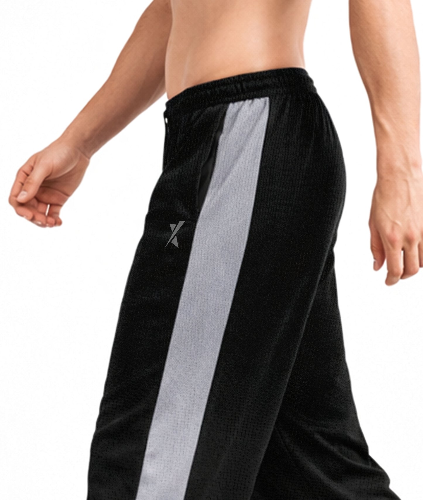 Korean Relaxed Fit GymX Joggers – Black