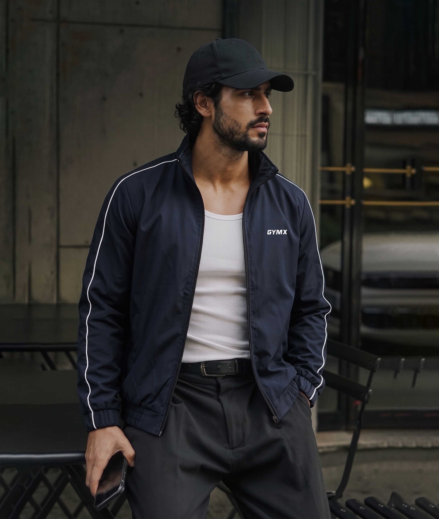 Viper Windcheater GymX Jacket: Indigo Blue
