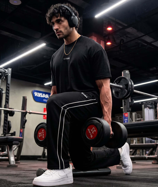 Korean Oversized Pro Joggers- Black Knight