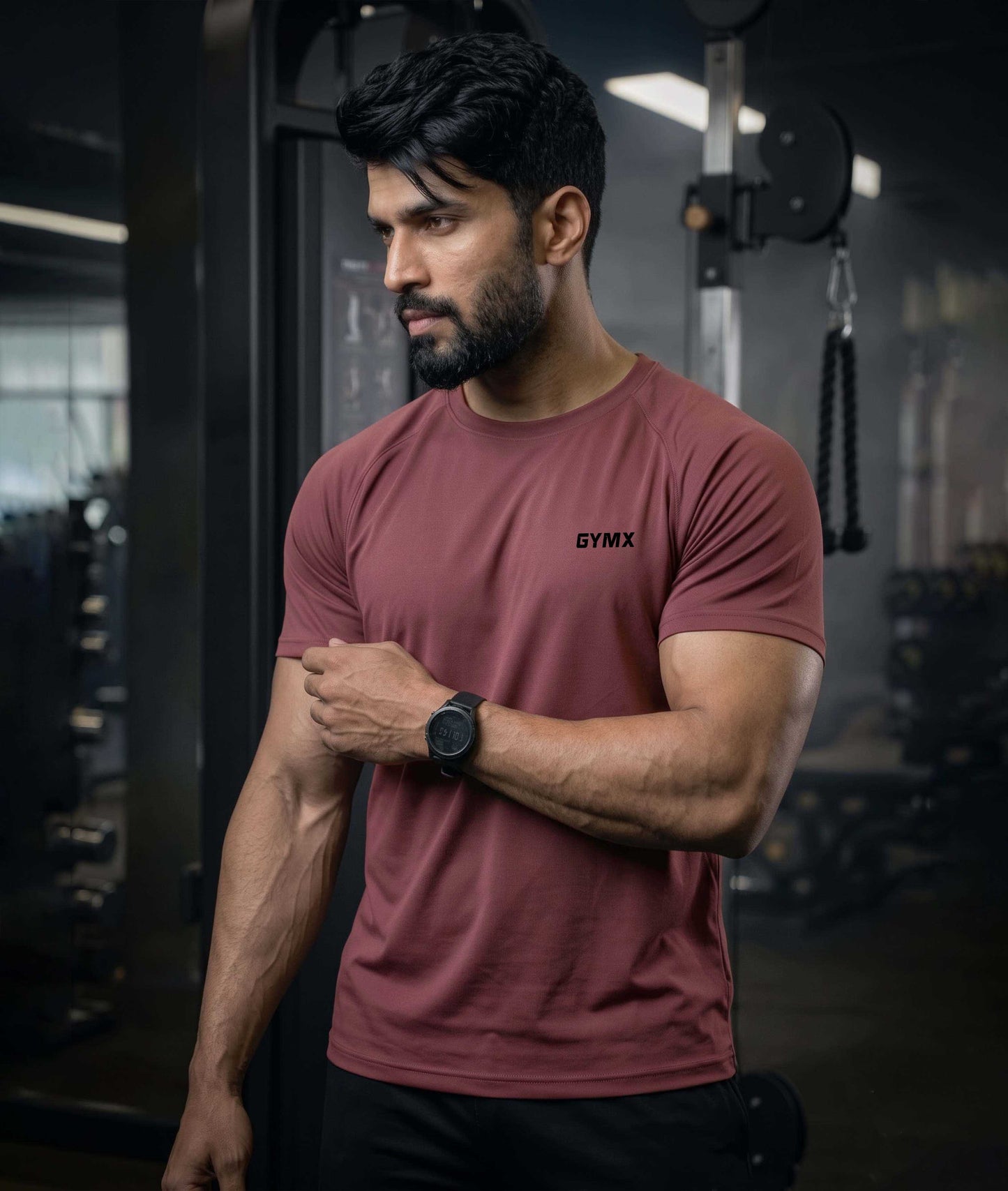 Deep Wine Elite Flex Tee
