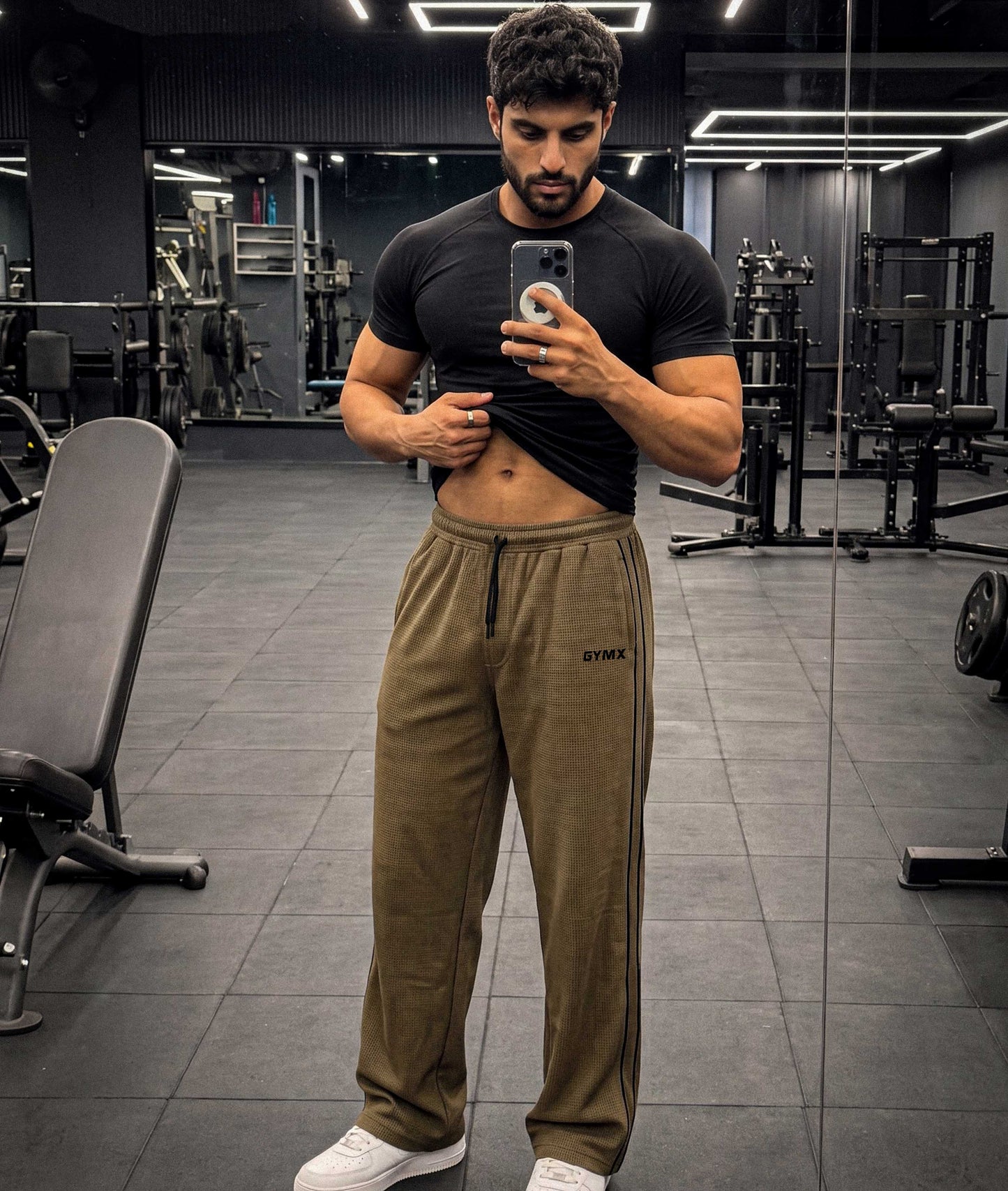 Korean Oversized Pro Joggers- Khaki Brown