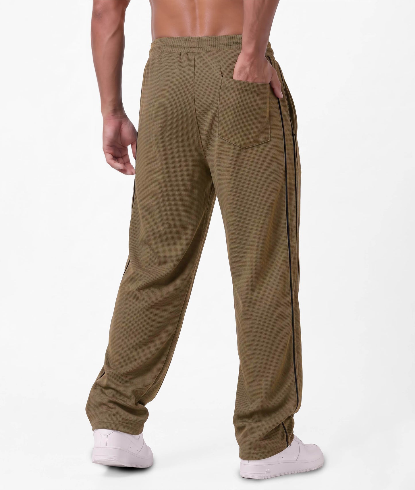 Korean Oversized Pro Joggers- Khaki Brown