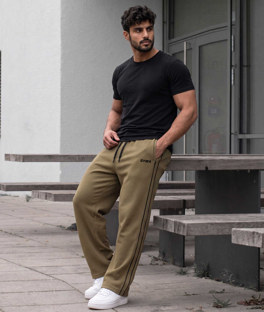 Korean Oversized Pro Joggers- Khaki Brown