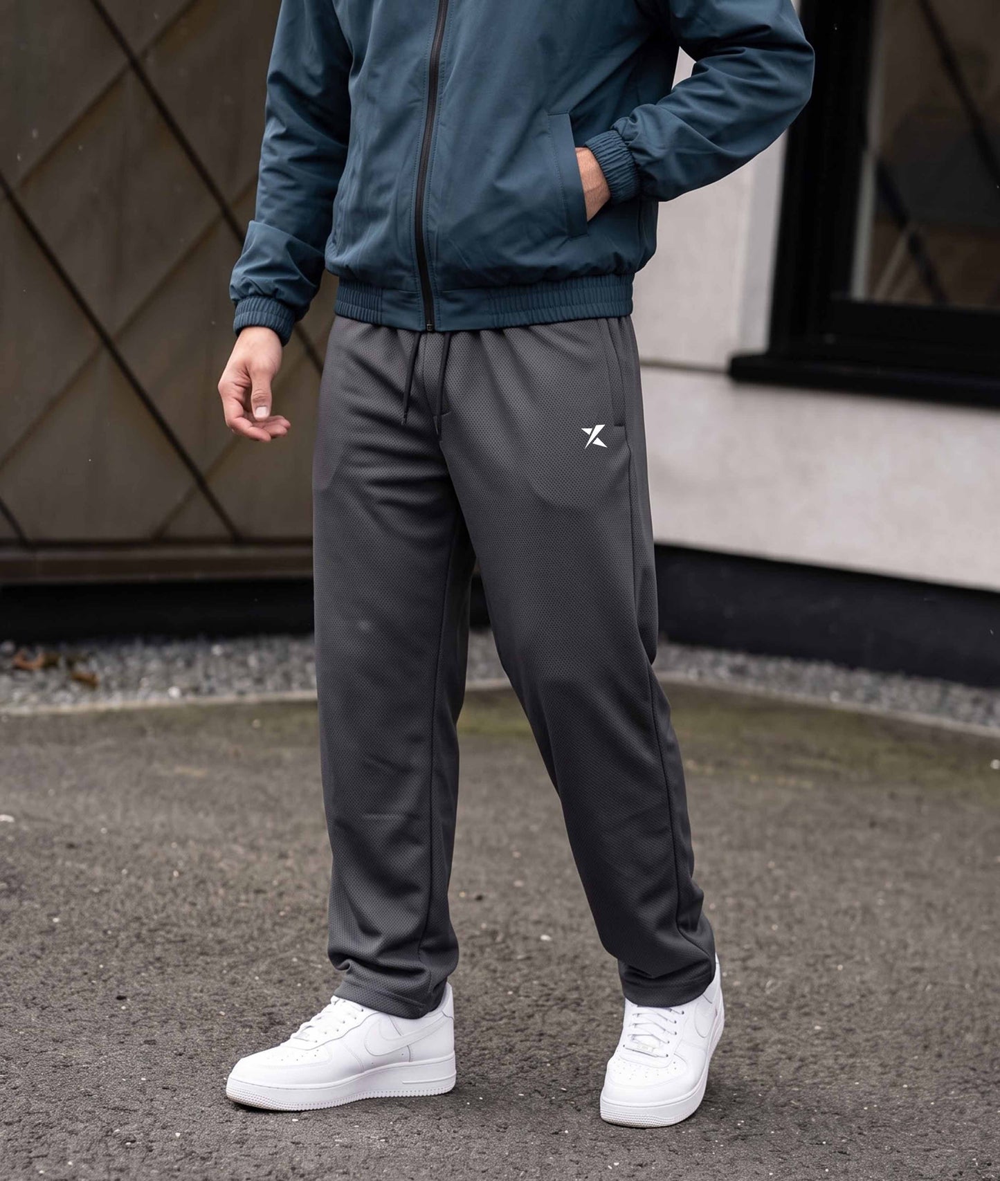 Axis Straight Fit Bottoms- Grey