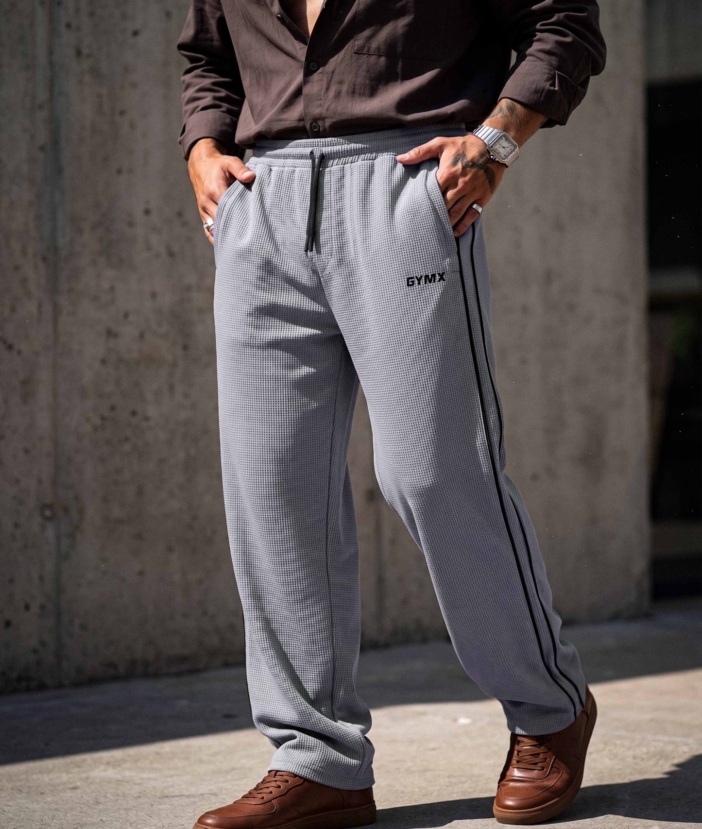 Korean Oversized Pro Joggers- Grey