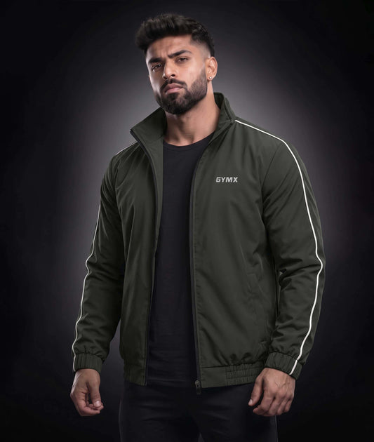 Viper Windcheater GymX Jacket: Army Green