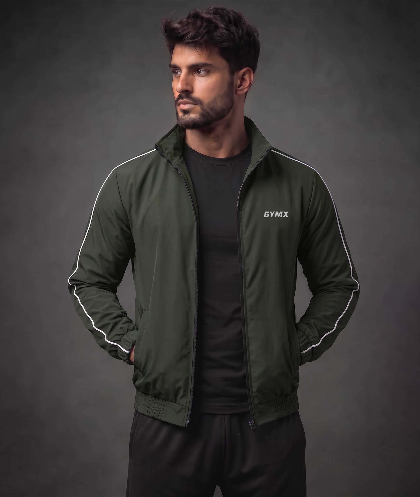Viper Windcheater GymX Jacket: Army Green