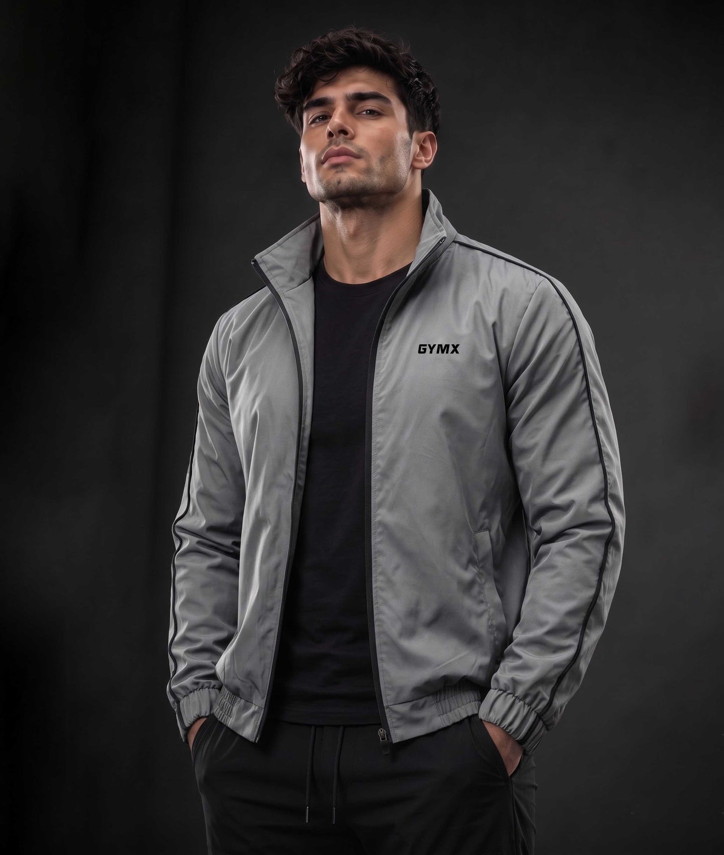 Viper Windcheater GymX Jacket: Aspire Grey