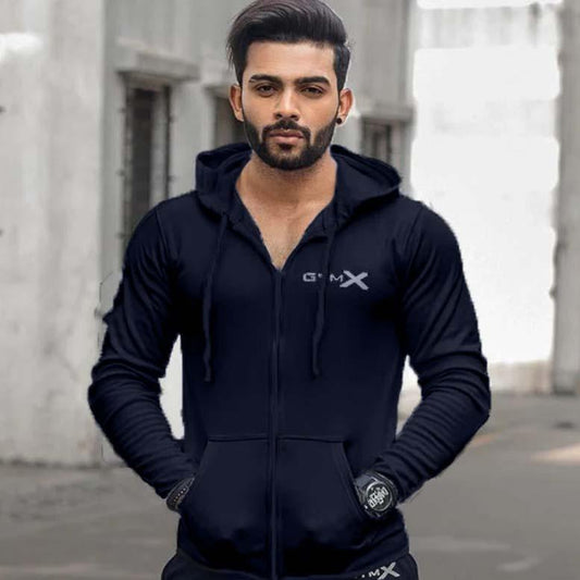 GymX Alpine Plain Blue Hoodie - Sale - GymX