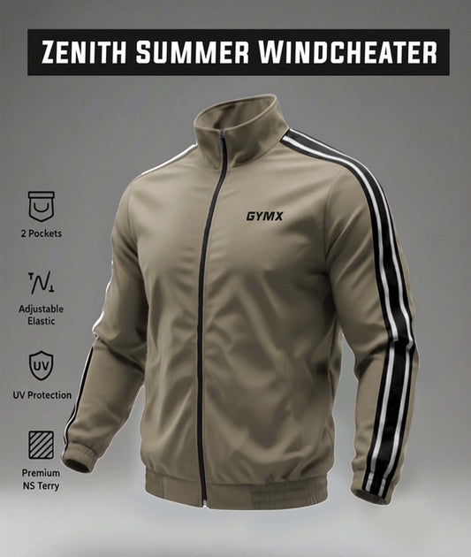 Zenith Oversized Summer Jacket: Beige